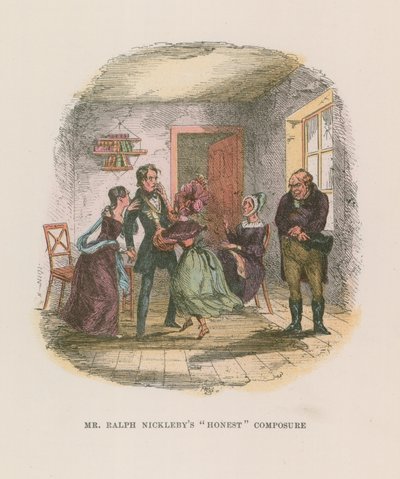 Ilustrace pro Nicholase Nicklebyho od Hablot Knight Browne