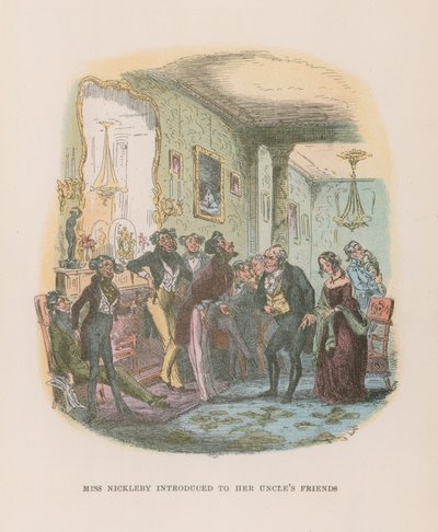 Ilustrace pro Nicholase Nicklebyho od Hablot Knight Browne