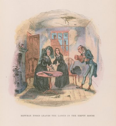 Ilustrace pro Nicholase Nicklebyho od Hablot Knight Browne
