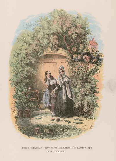 Ilustrace k filmu Nicholas Nickleby od Hablot Knight Browne