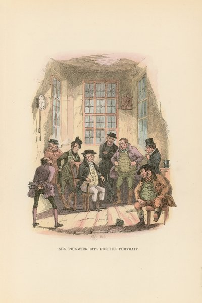 Ilustrace pro Pickwick Papers od Hablot Knight Browne