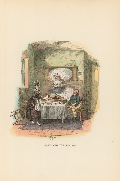 Ilustrace pro Pickwick Papers od Hablot Knight Browne