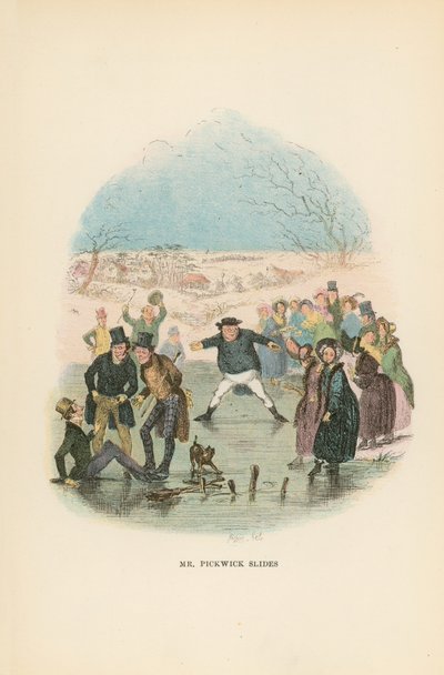 Ilustrace pro Pickwick Papers od Hablot Knight Browne