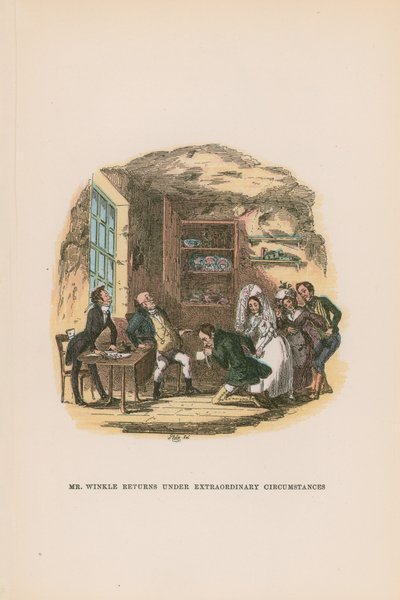 Ilustrace pro Pickwick Papers od Hablot Knight Browne