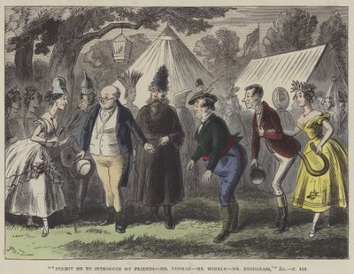 Ilustrace pro Pickwick Papers od Hablot Knight Browne