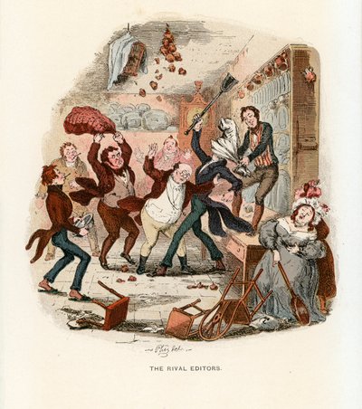 Ilustrace pro Pickwick Papers od Hablot Knight Browne