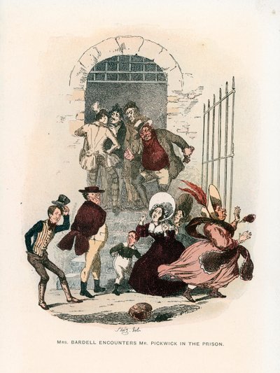 Ilustrace pro Pickwick Papers od Hablot Knight Browne