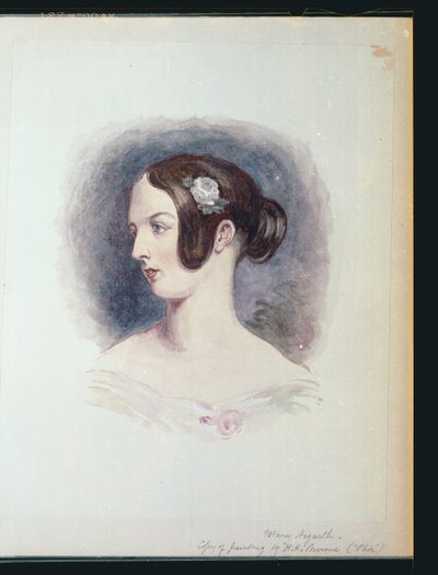 Mary Hogarth, cca 1890 (wc na papíře) od Hablot Knight Browne