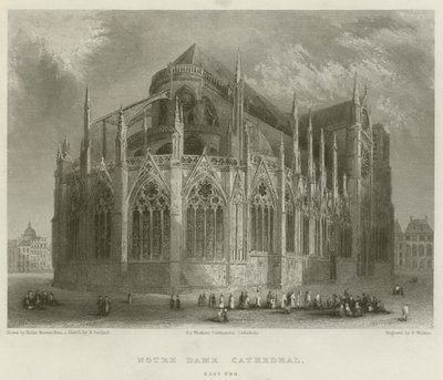 Katedrála Notre Dame, East End od Hablot Knight Browne