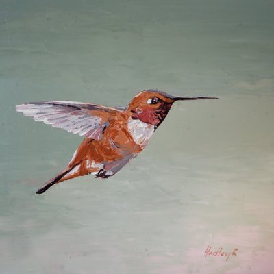 Red Barron, asi 2025 (olej na desce) od Hadley Rampton