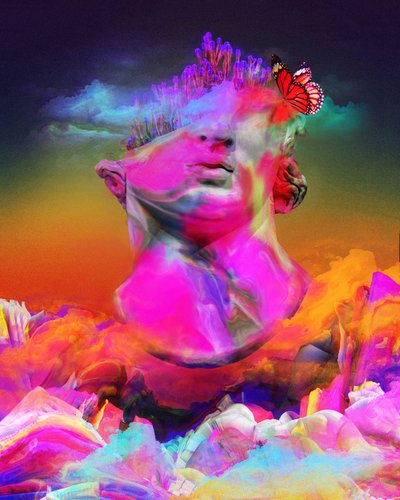 Živá psychedelická socha od Halit Benli