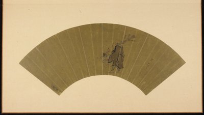 Podomní obchodník a dítě při pohledu na měsíc, období Edo, konec 17.-začátek 18. století. od Hanabusa Itcho