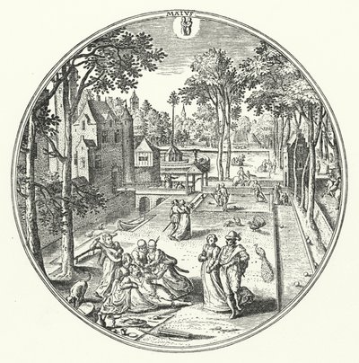 květen (rytina) od Hans (after) Bol