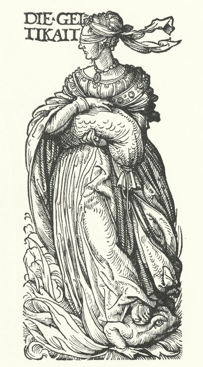 Chamtivost: jeden ze sedmi smrtelných hříchů (rytina) od Hans (after) Burgkmair