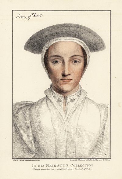 Anna Cleves, 4. manželka krále Jindřicha VIII od Hans (after) Holbein the Younger