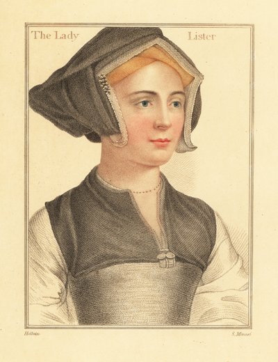 Isabel Shirley, manželka anglického hlavního soudce sira Richarda Lystera, 1812 (rytina) od Hans (after) Holbein the Younger