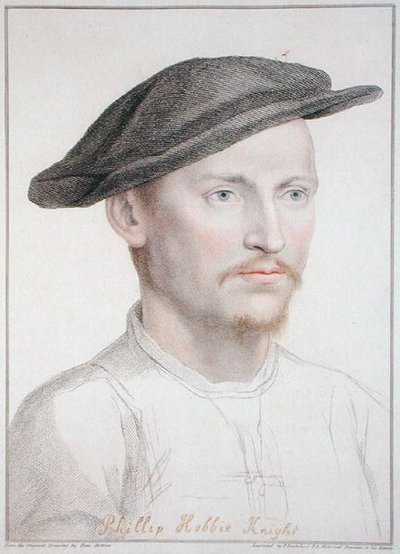 Philip Hobbie, ryl Francesco Bartolozzi (1727-1815) 1796 (rytina) od Hans (after) Holbein the Younger