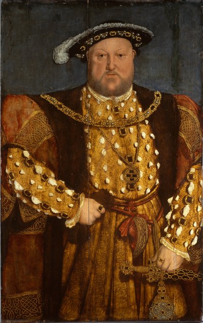 Portrét krále Jindřicha VIII. (olej na dřevě) od Hans (after) Holbein the Younger