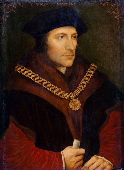 Sir Thomas More c.1600 (olej na plátně) od Hans (after) Holbein the Younger