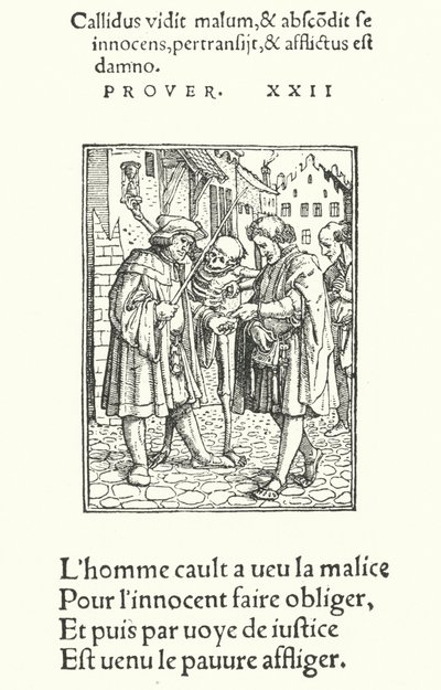 The Advocate (rytina) od Hans (after) Holbein the Younger