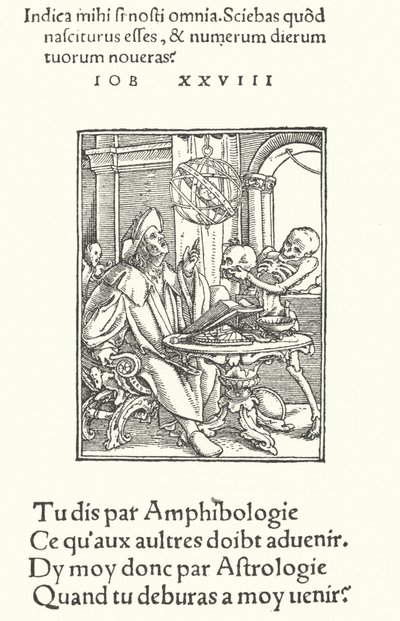 Astrolog (rytina) od Hans (after) Holbein the Younger