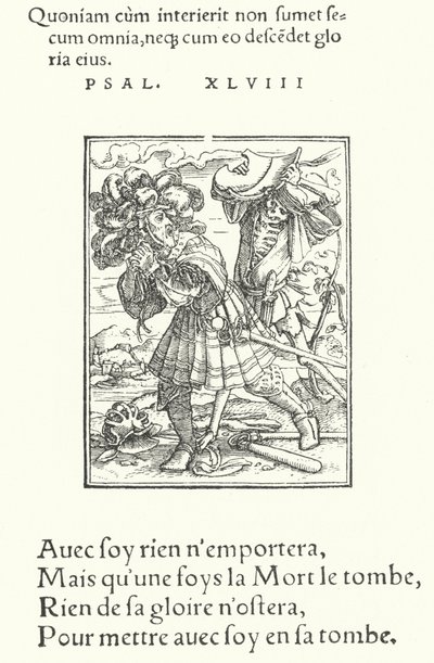 hrabě (rytina) od Hans (after) Holbein the Younger