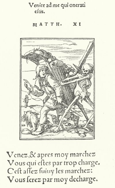 The Pedlar (rytina) od Hans (after) Holbein the Younger