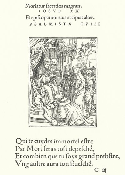 Papež (rytina) od Hans (after) Holbein the Younger