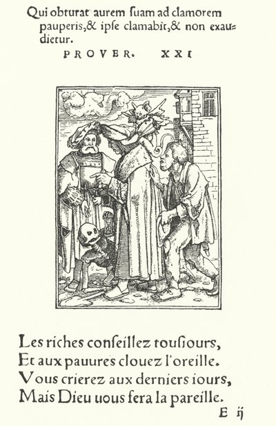 Senátor nebo smírčí soudce (rytina) od Hans (after) Holbein the Younger