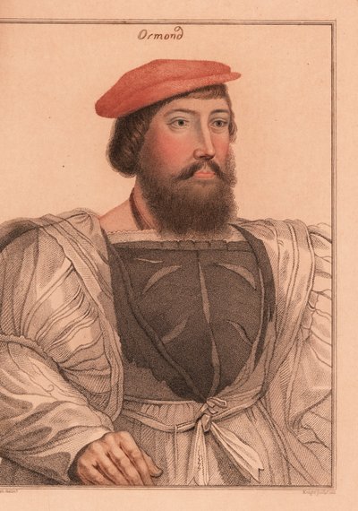 Thomas Boleyn nebo James Butler, hrabě z Ormond., 1812 (rytina) od Hans (after) Holbein the Younger