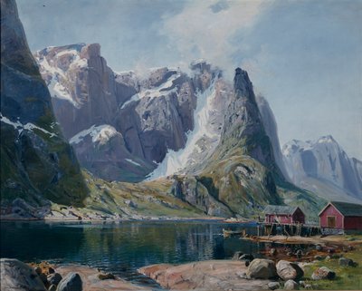 Northlandfjord c.1890 (olej na plátně) od Hans Andreas Dahl