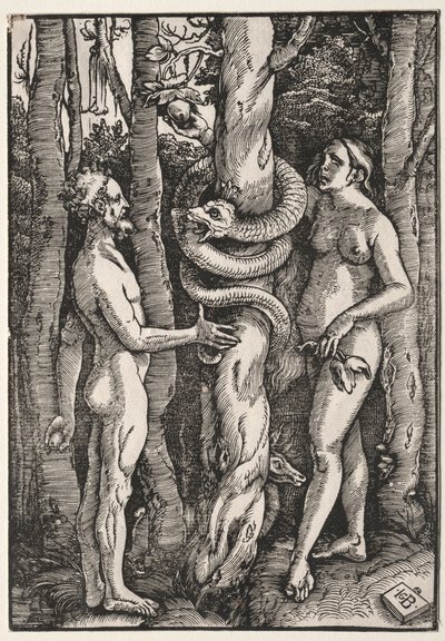 Adam a Eva od Hans Baldung