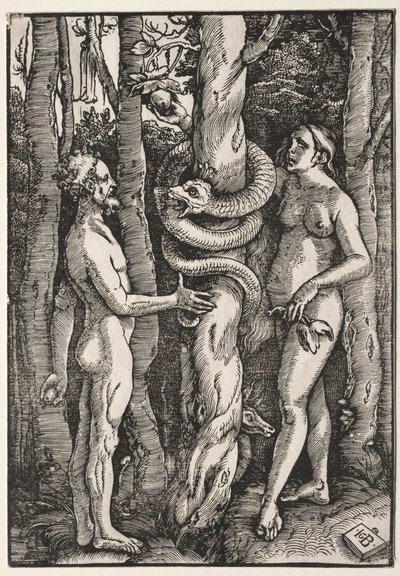 Adam a Eva, c. 1514. od Hans Baldung