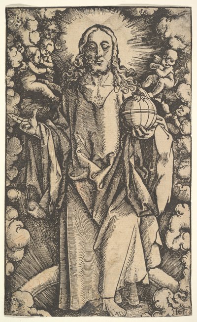 Kristus s glóbem, 15.-16. století. od Hans Baldung
