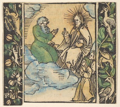 Ilustrace z Decided Gart růžence Mariae. od Hans Baldung