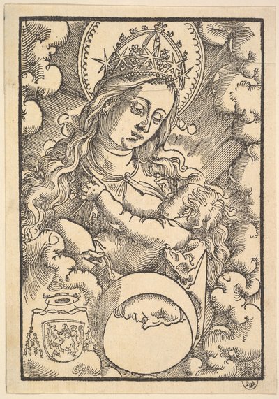 Madonna Lactans, z Enchiridon poeticum, 1515 od Hans Baldung