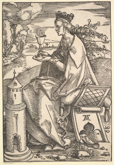Svatý. Barbara, ca. 1505. od Hans Baldung