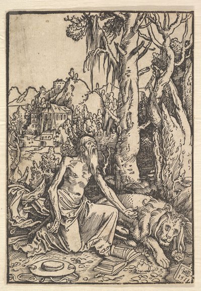 Svatý Jeroným v poušti, 1511. od Hans Baldung