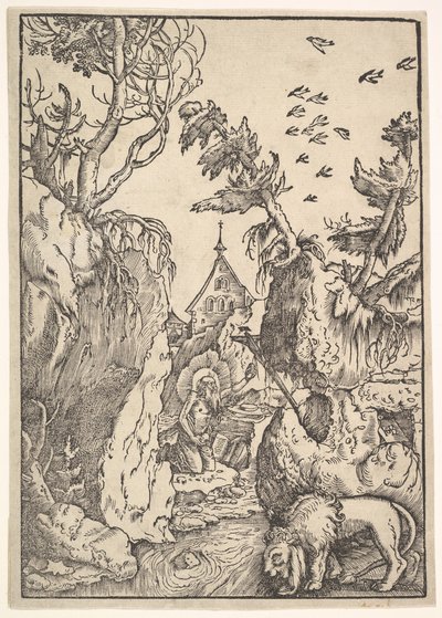 St. Jerome in the Desert, ca. 1511. od Hans Baldung