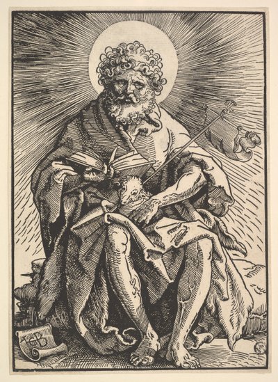 St. John the Baptist Holding the Beránka, ca. 1517. od Hans Baldung