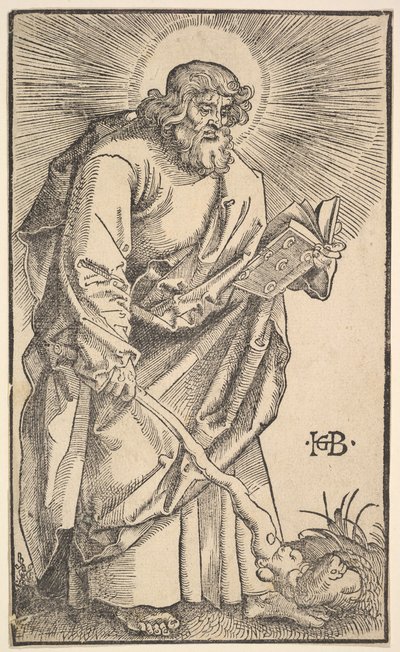 Svatý Jidáš Tadeáš od Krista a apoštolů, 1519. od Hans Baldung