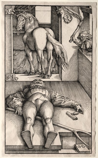 Očarovaný ženich, 1544-45. od Hans Baldung