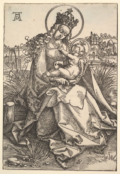 Panna na travnatém břehu, 1505. od Hans Baldung
