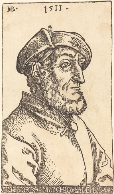 Christopher, markrabě Bádenský, 1511 od Hans Baldung Grien