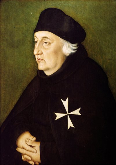 Německy: Bildnis des Straßburger Johanniters Gregorius Beit Rytíř Maltézského řádu, špitálník svatého Jana Jeruzalémského od Hans Baldung Grien