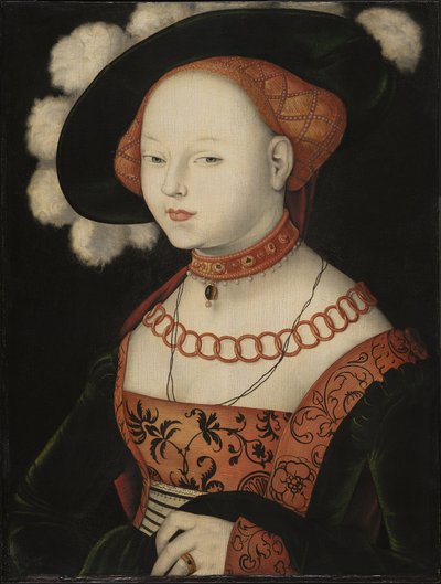 Německy: Bildnis einer Dame Portrét dámy od Hans Baldung Grien