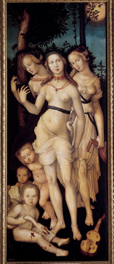 Harmonie aneb tři grácie. Obraz Griena Hanse Baldunga (1484-1545) Ec. Všechno. od Hans Baldung Grien