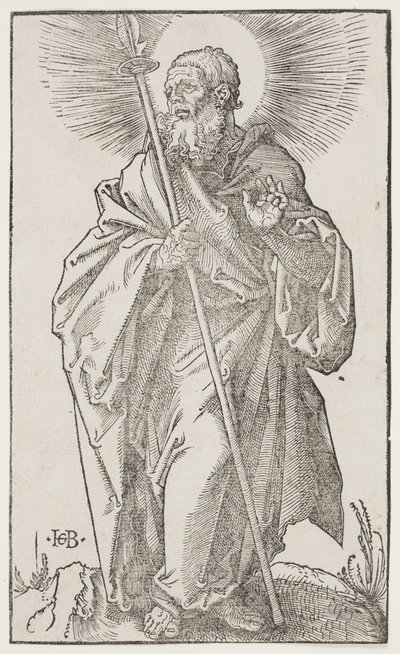 Svatý Tomáš, z "Velkých apoštolů", kolem roku 1519 (dřevořez) od Hans Baldung Grien