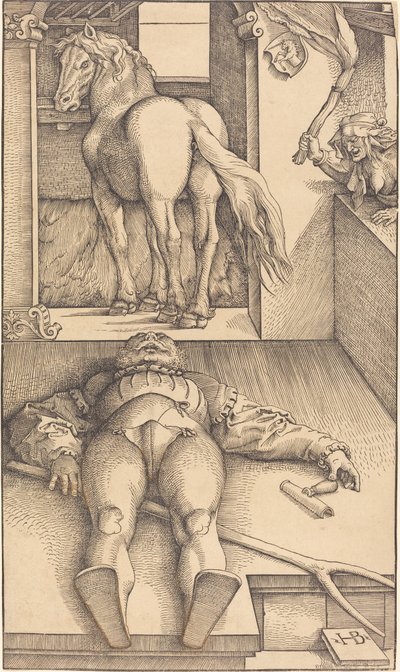 Začarovaný ženich od Hans Baldung Grien