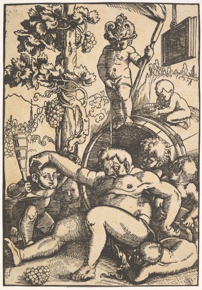 Opilý Bacchus, kolem roku 1520 od Hans Baldung Grien
